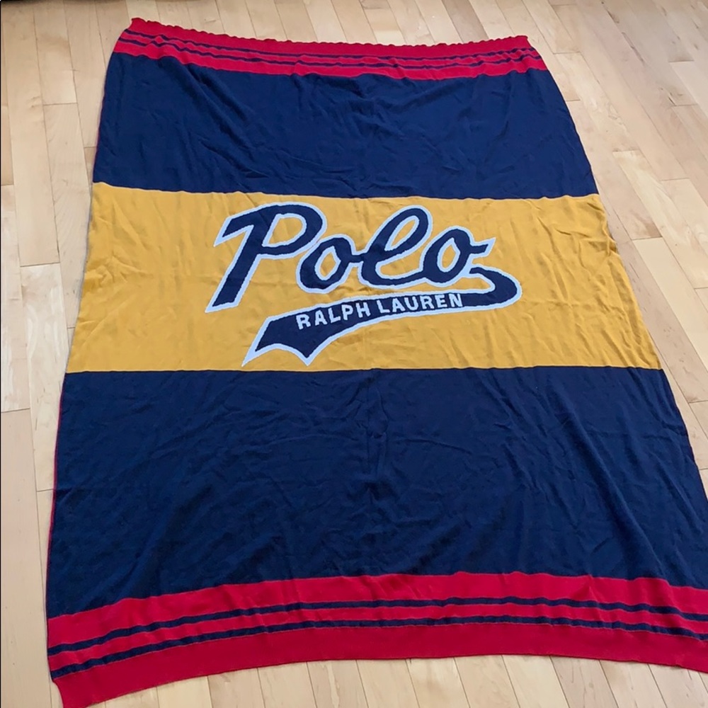 Polo Ralph Lauren Navy Throw Blanket